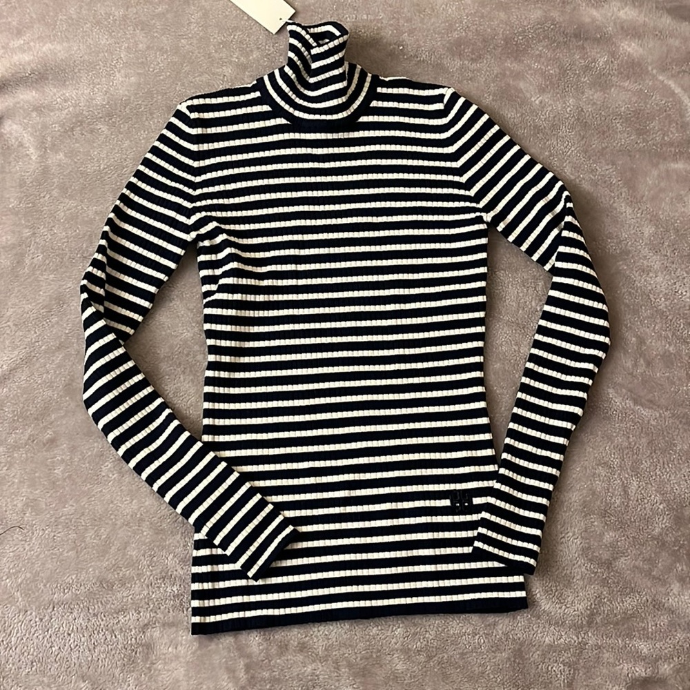 Tory Burch (Sport) Rib Tech Knit Turtleneck